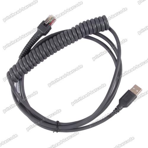 Coiled USB Cable for Symbol LS2208 LS4208 LS7708 LS7808 3M - Click Image to Close